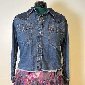 Levi’s Snap Front Denim Jacket Size Small